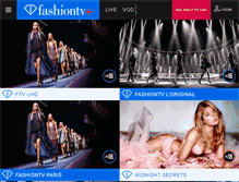 Tablet Screenshot of fashiontv.com